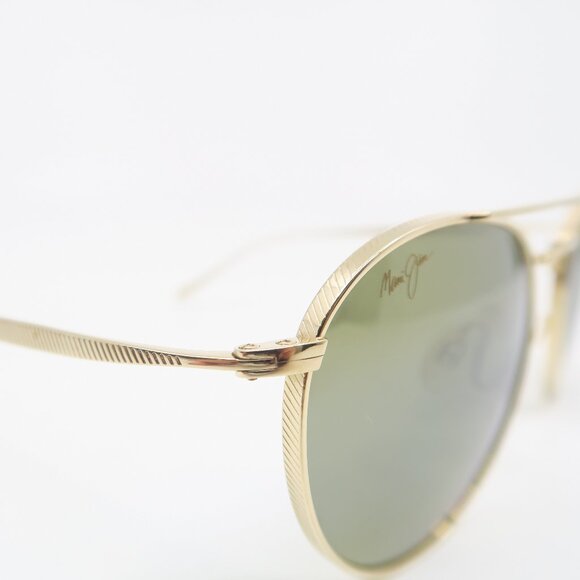 Maui Jim MJ548N-16 PISCES Gold-Bronze, Titanium, Aviator New Sunglasses. - Picture 5 of 11